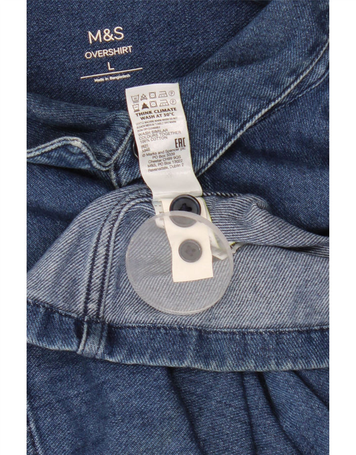 Marks & Spencer muška majica s traperom Velika plava pamučna klasična majica