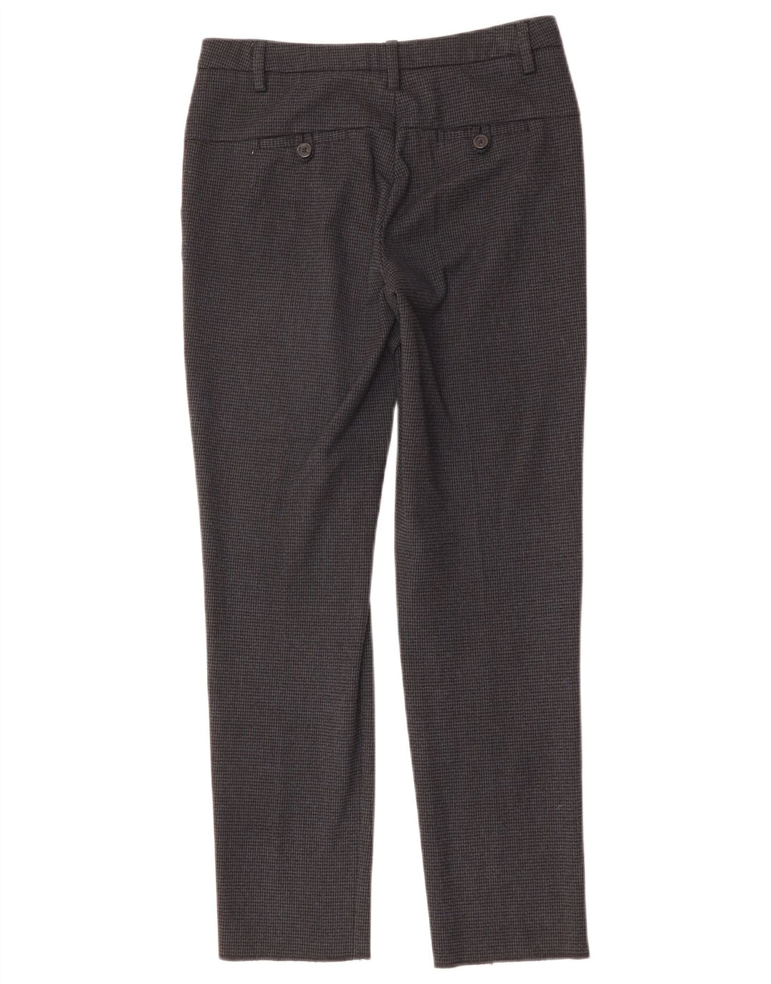 BENETTON Ženske uske hlače odijela UK 6 XS W28 L27 crne houndstooth