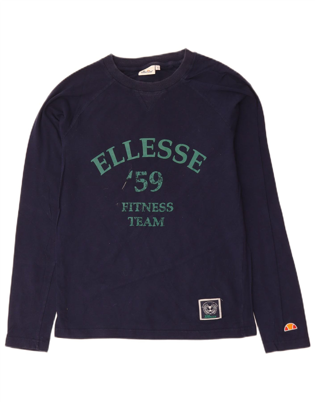 ELLESSE Muška majica dugih rukava s grafikama, mala tamnoplava pamuk
