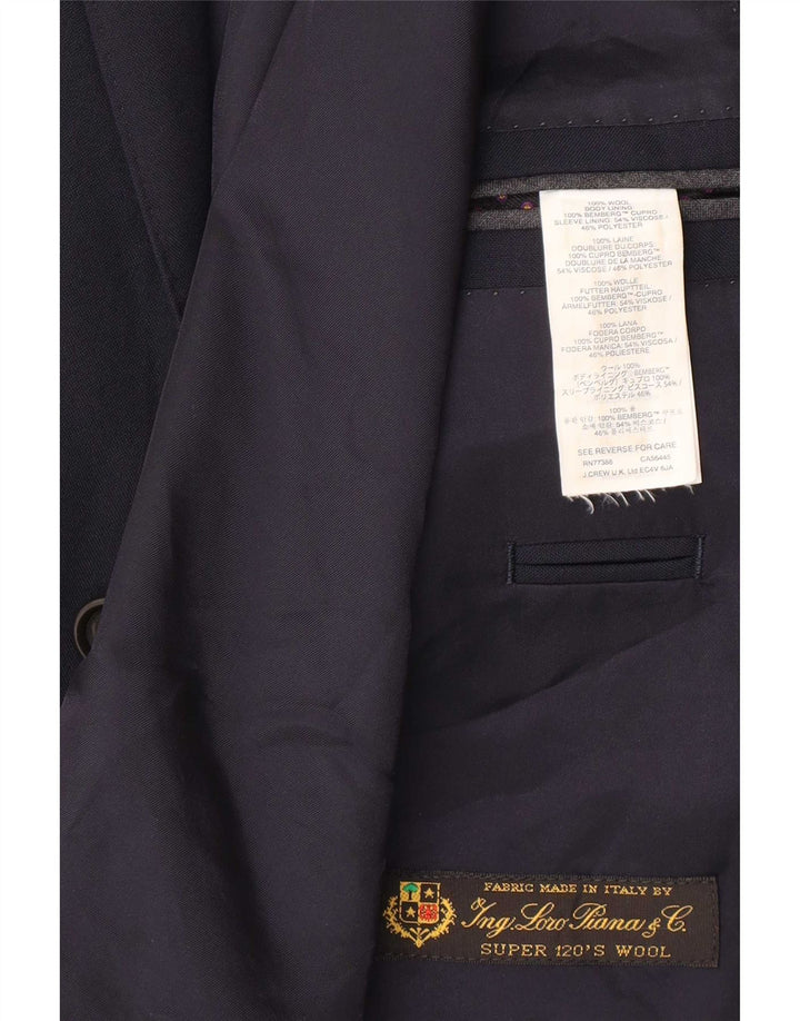J. Crew muška jakna sa 2 gumba Ludlow UK 38 Srednji mornarsko plavi najlon