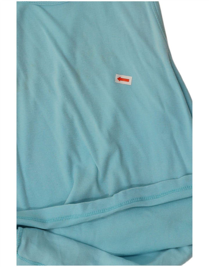 MAX & CO. Womens Vest Top UK 12 Medium Blue Cotton