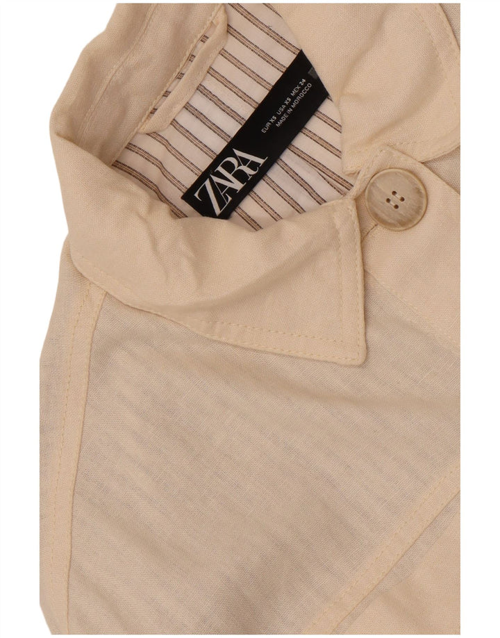 Prevelika ženska Zara bomber jakna UK 6 XS Off White