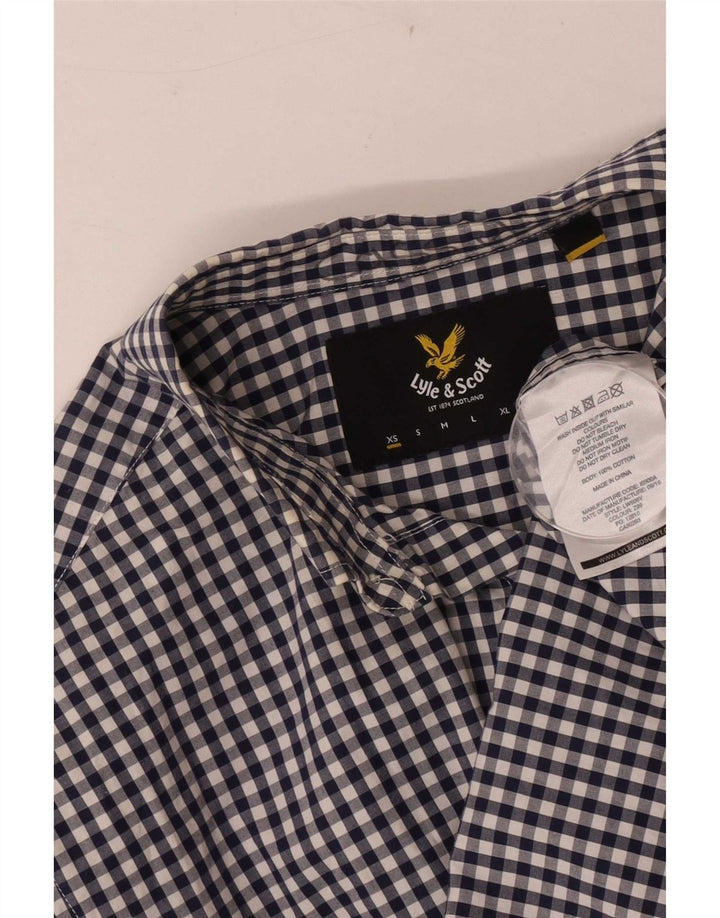Lyle & Scott muška košulja XS plavi pamuk od ginghama