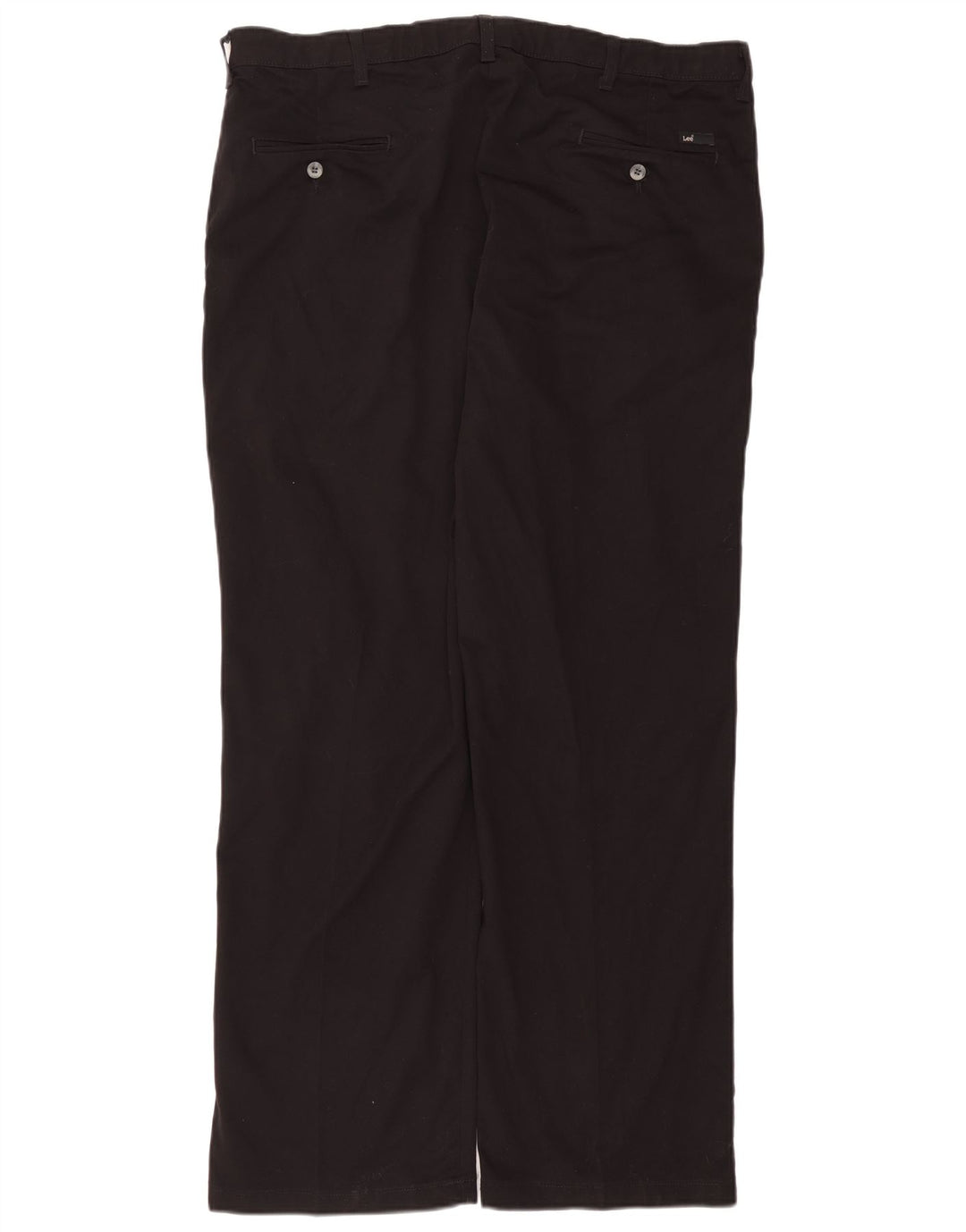 LEE muške ravne chino hlače prilagođenog kroja W40 L32 crni pamuk