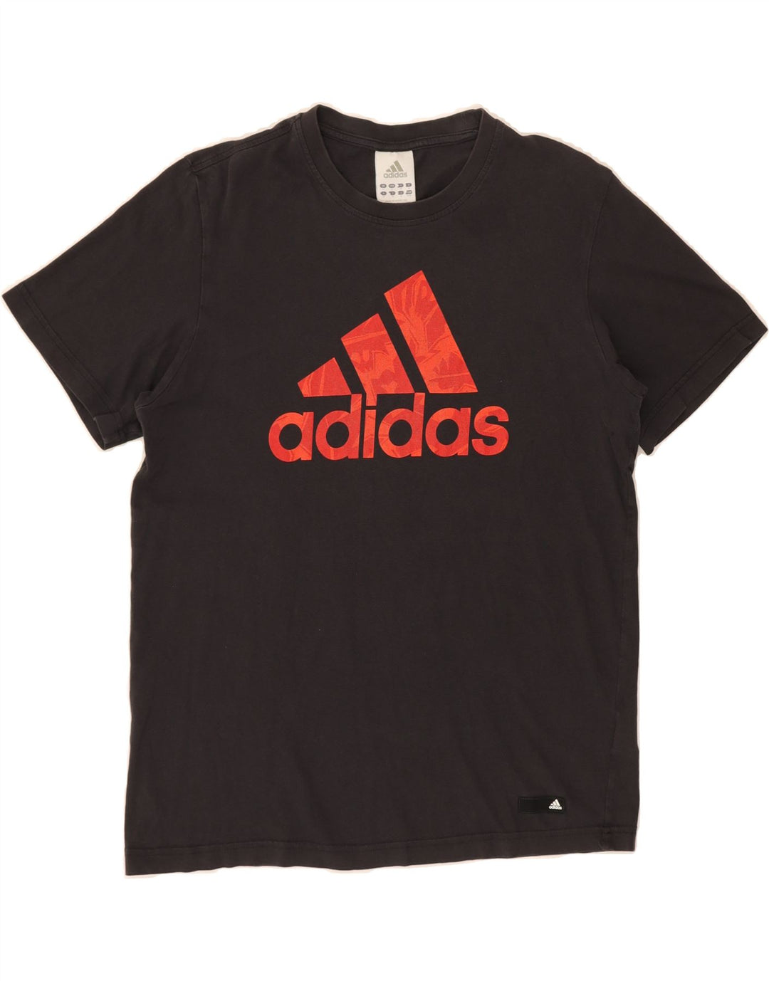 ADIDAS Mens Graphic T-Shirt Top Medium Black Cotton Vintage Adidas and Second-Hand Adidas from Messina Hembry 