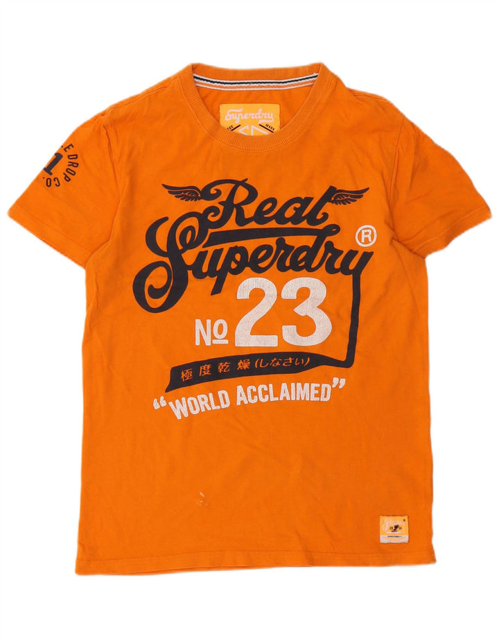 Superdry muška majica kratkih rukava srednje veličine, narančasta, pamuk