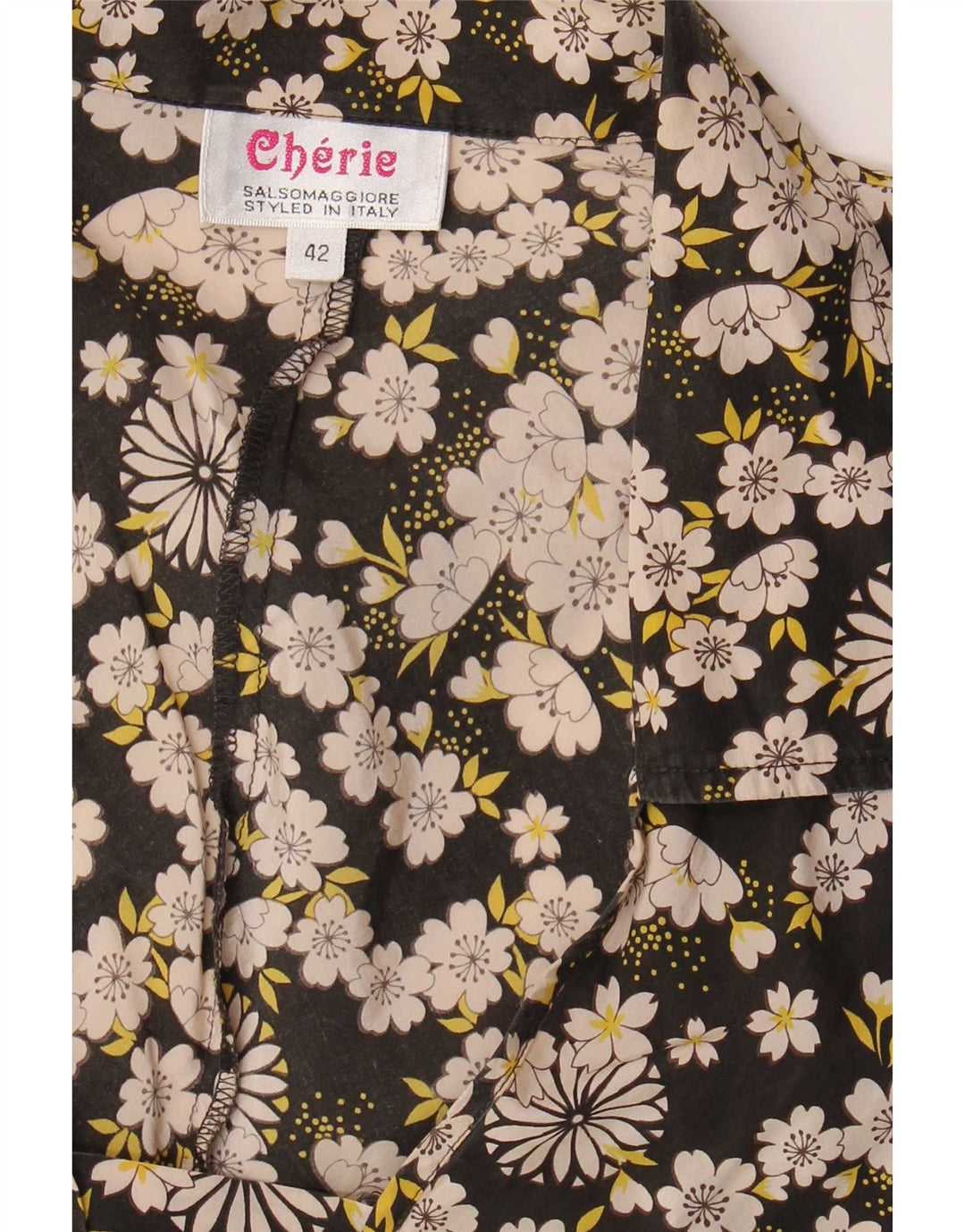 cherie Ženska bluza Top IT 42 Srednje crna cvjetna