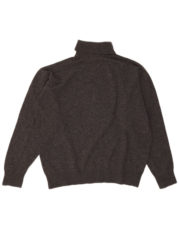 Lacoste muški pulover s rol izrezom, veličina 6 XL, siva janjeća vuna