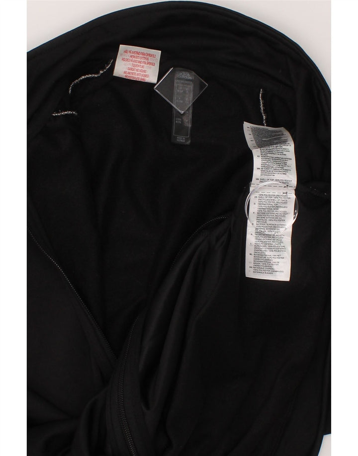 ADIDAS Boys Tracksuit Top Jacket 15-16 Years Black Polyester Vintage Adidas and Second-Hand Adidas from Messina Hembry 