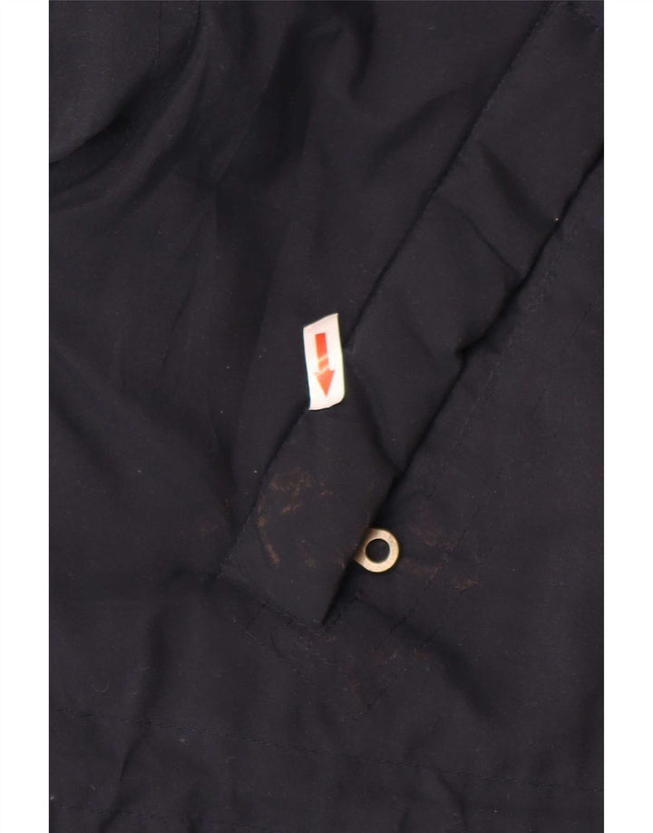 Vintage muška vjetrovka kaput UK 38 Medium tamnoplavi poliester u boji
