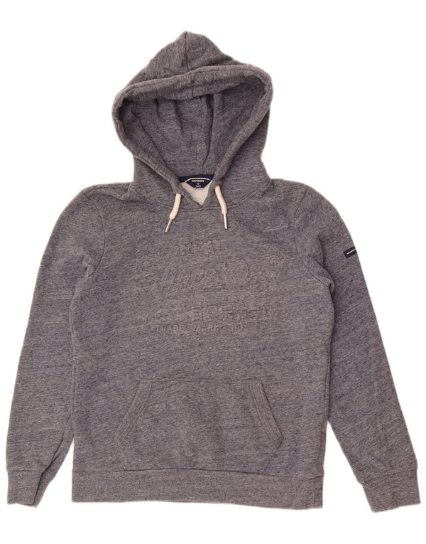 Superdry Ženska majica s kapuljačom s kapuljačom UK 10 Mali sivi flekasti pamuk