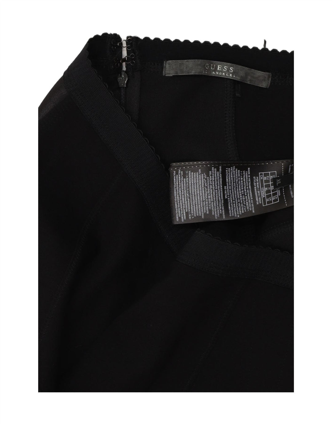 GUESS ženska pencil suknja UK 16 velika W36 crna viskoza u blokovima boja