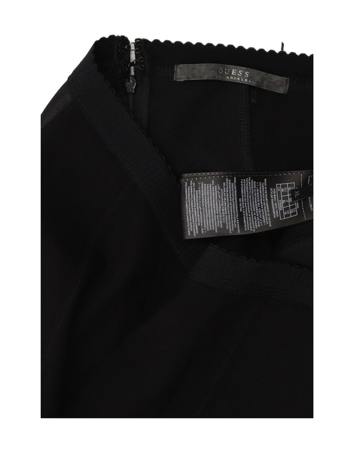 GUESS ženska pencil suknja UK 16 velika W36 crna viskoza u blokovima boja