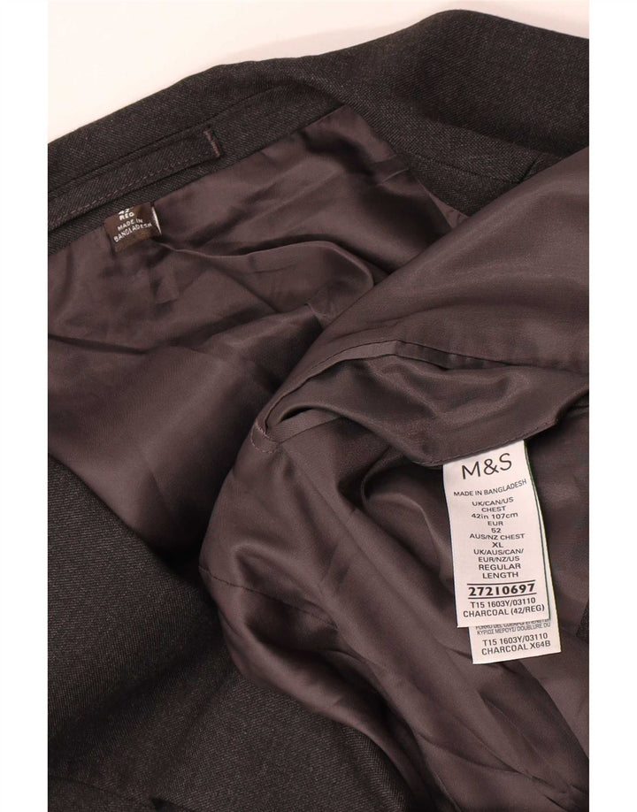 Marks & Spencer muška jakna sa 2 gumba UK 42 veliki sivi poliester