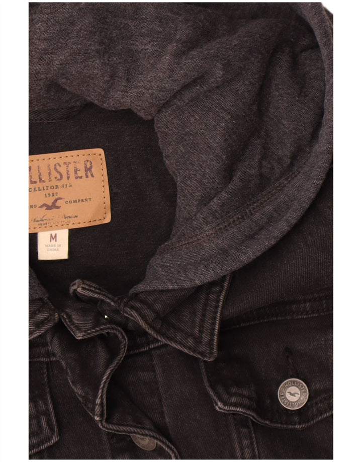 Hollister ženska traper jakna s kapuljačom UK 14 srednje sive boje