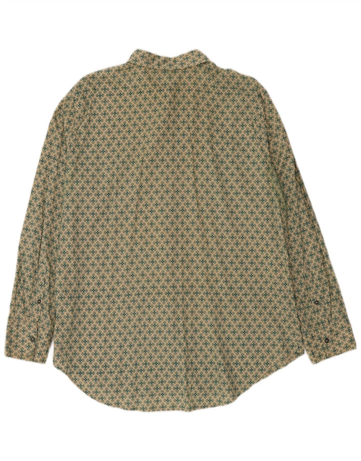 BENETTON muška košulja velika zelena cvjetna pamuk