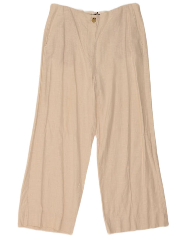 Marks & Spencer ženske chino hlače visokog struka UK 14 Large W34 L27 Off Wh