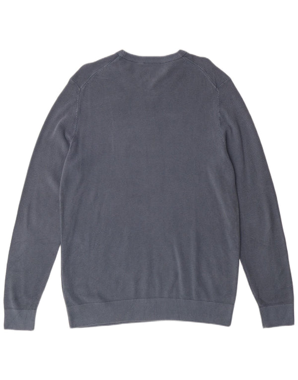 AERONAUTICA MILITARE Muški pulover s okruglim izrezom XL plavi pamuk