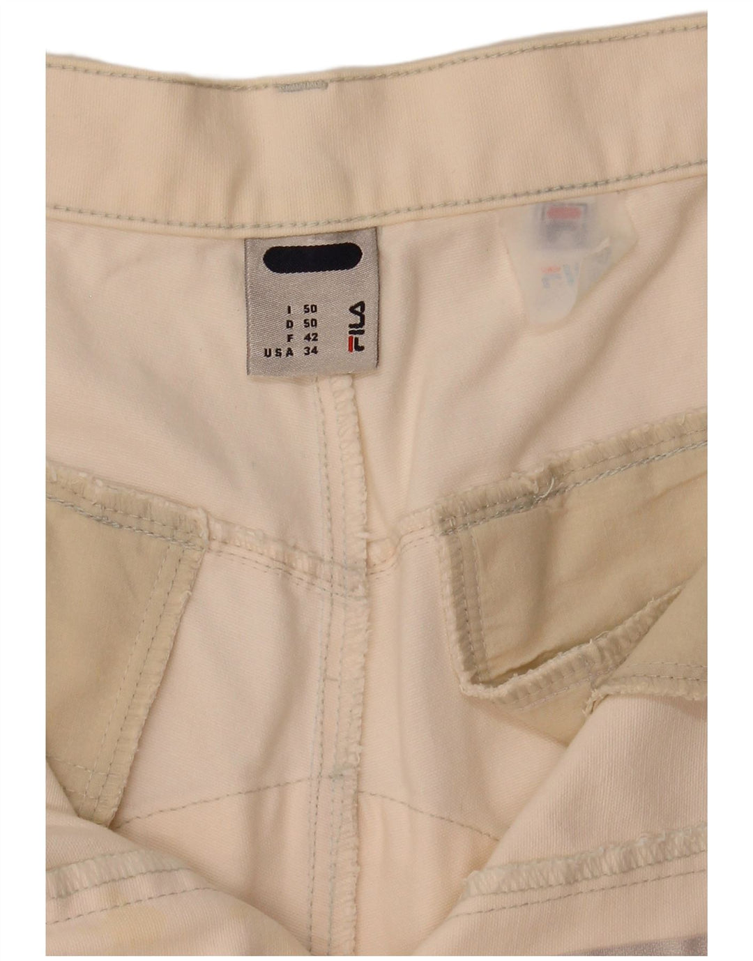 Fila muške chino kratke hlače IT 50 Large W34 Off White