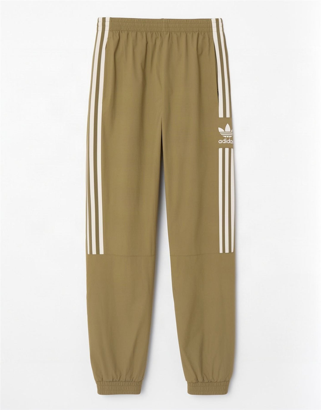 Adidas muške trenirke s grafičkim motivima, hlače za trčanje, srednji kaki poliester