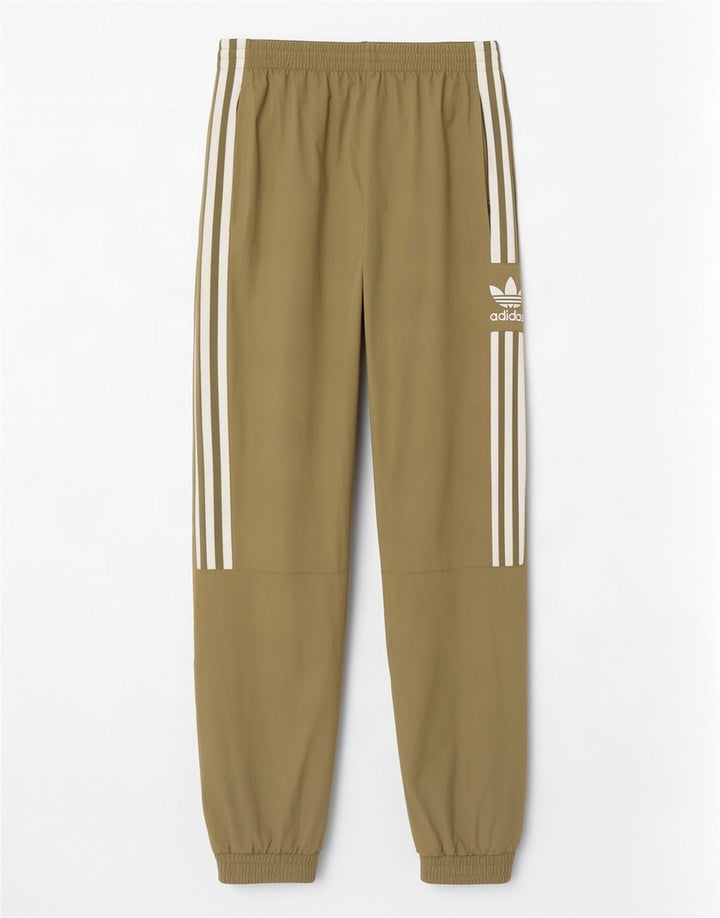 Adidas muške trenirke s grafičkim motivima, hlače za trčanje, srednji kaki poliester