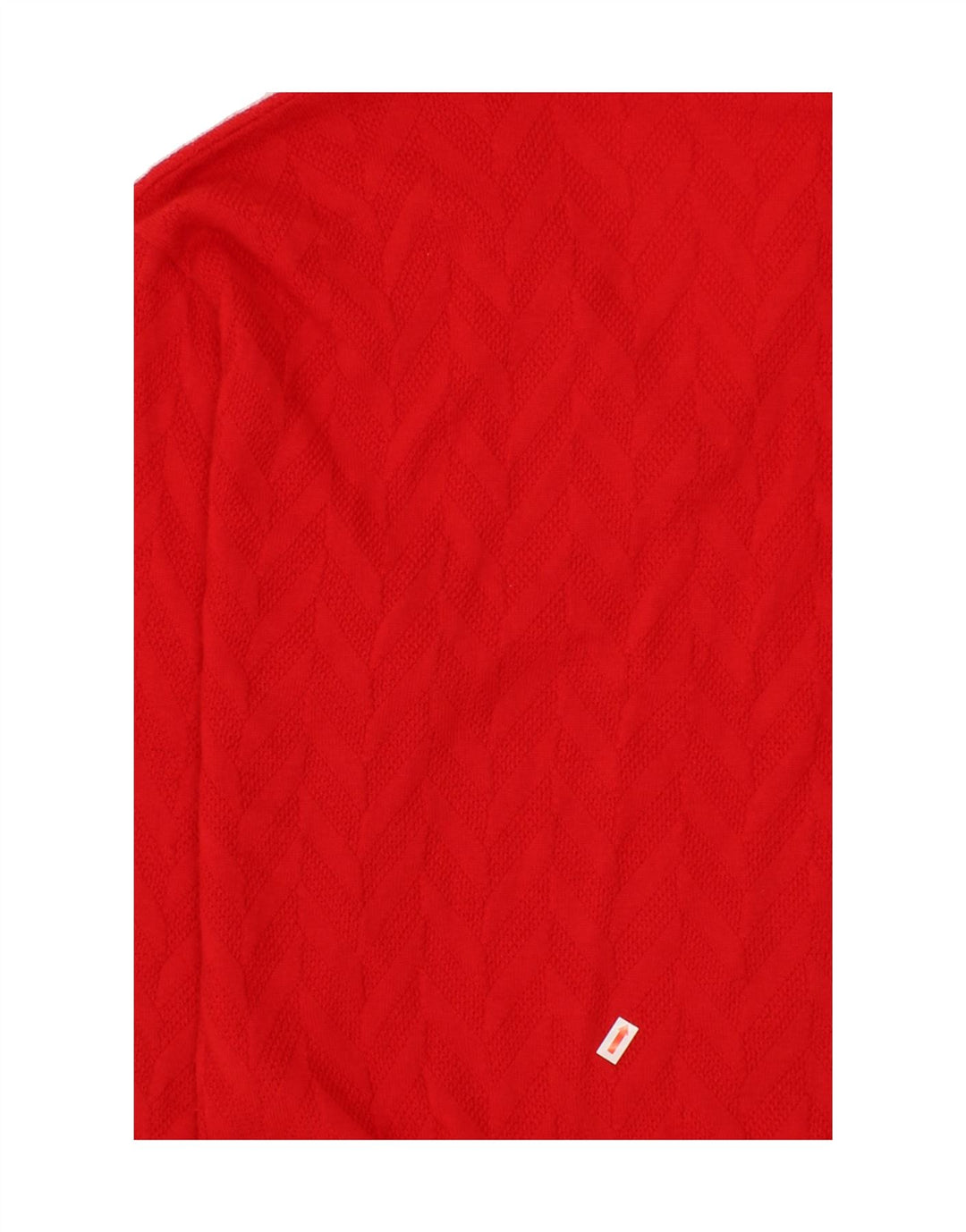 VINTAGE Womens V-Neck Jumper Sweater IT 48 XL Red Wool Vintage Vintage and Second-Hand Vintage from Messina Hembry 