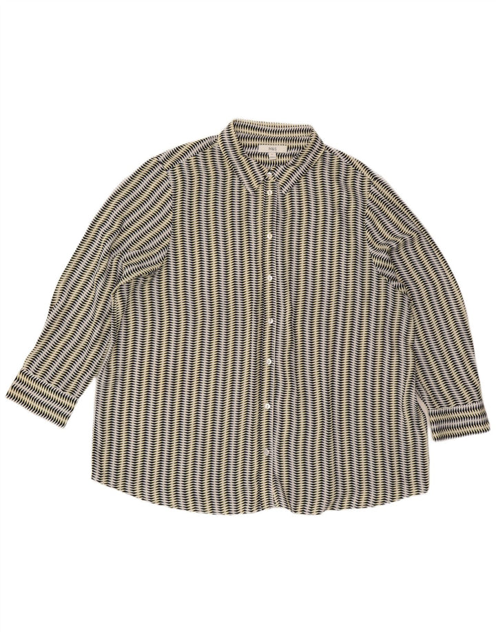 Marks & Spencer ženska košulja bluza UK 22 3XL višebojna geometrijska