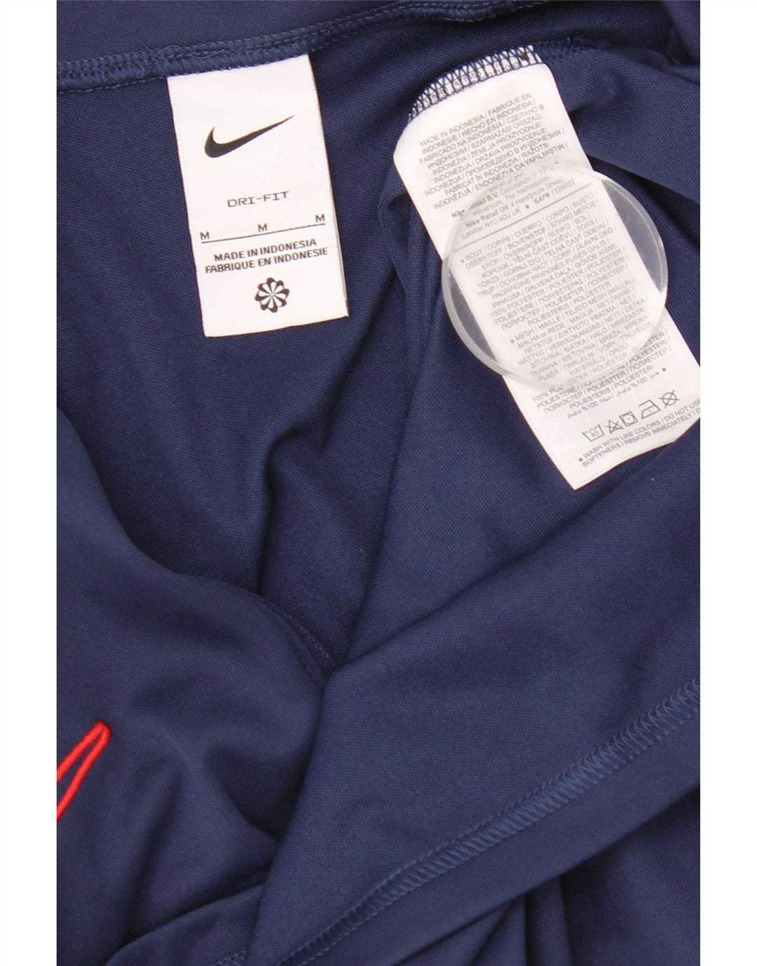 Nike Dri Fit Pulover Top Trenirka srednje tamnoplave boje