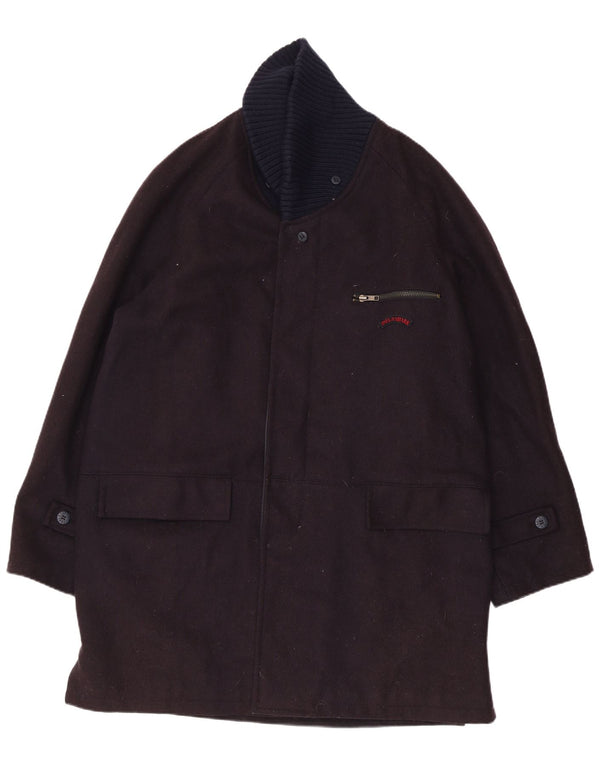 PAUL & SHARK Muški kaput za jahte UK 40 Veliki crni vuneni