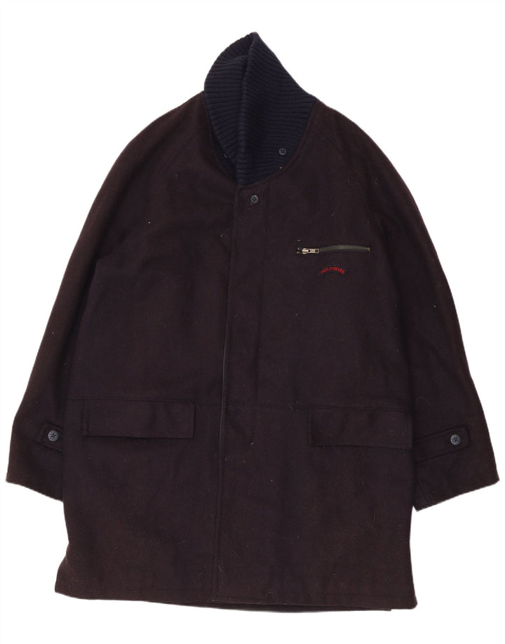 PAUL & SHARK Muški kaput za jahte UK 40 Veliki crni vuneni