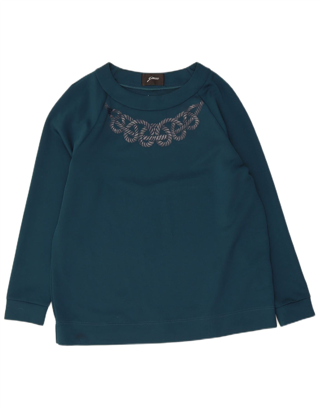 GATTINONI Ženski džemper s grafičkim motivima UK 14 Veliki plavi poliester