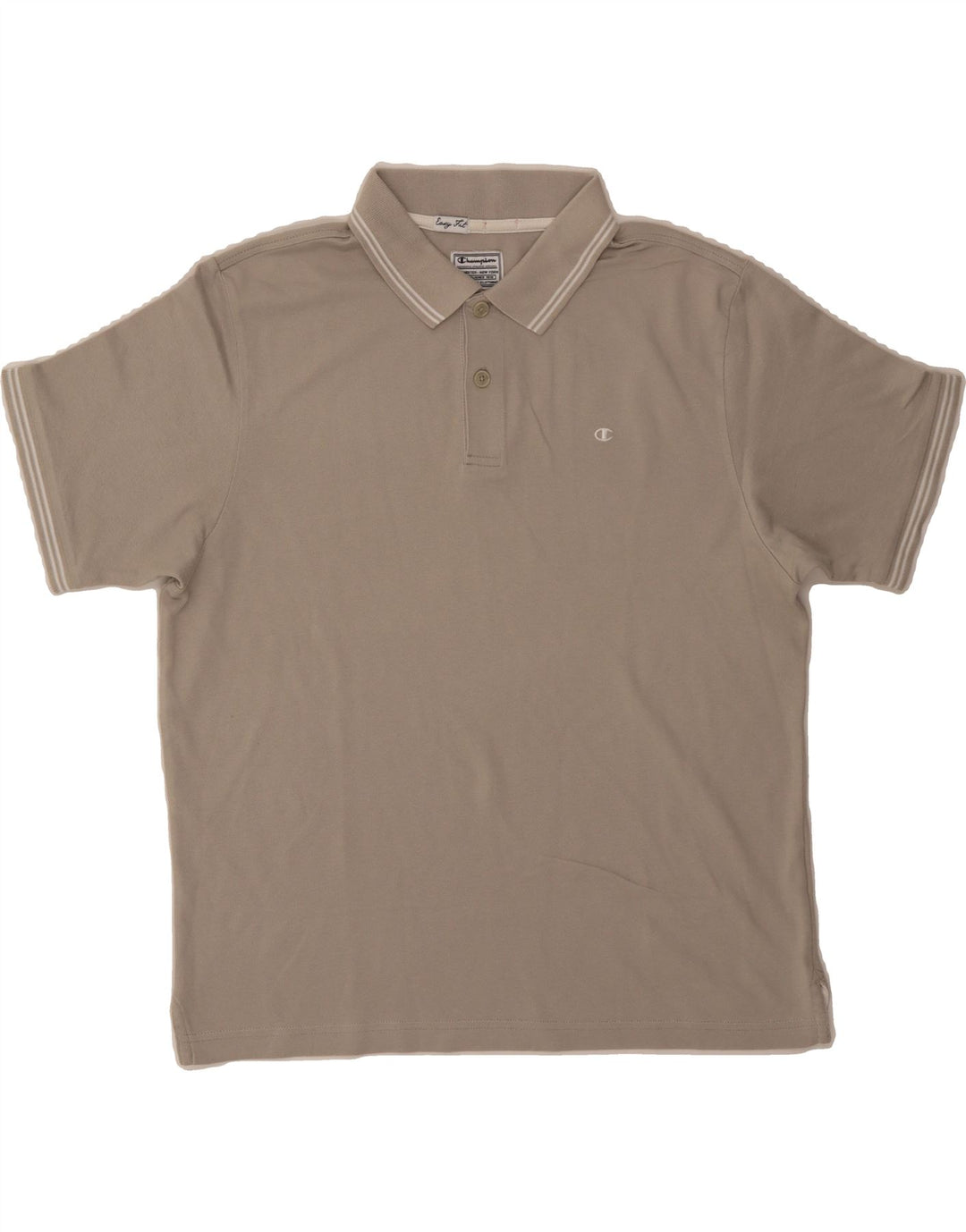 CHAMPION Mens Easy Fit Polo Shirt Medium Grey Cotton Vintage Champion and Second-Hand Champion from Messina Hembry 
