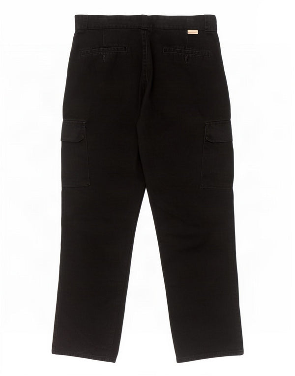 Lee Mens 712 Straight Cargo Trousers W36 L34 Black Cotton