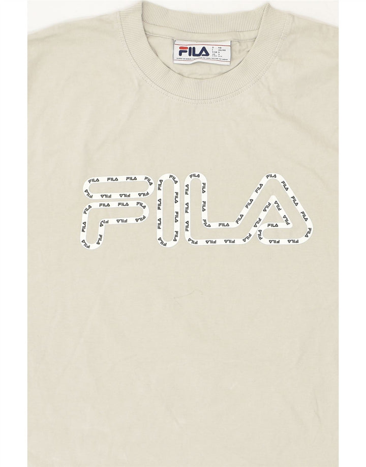 FILA Mens Graphic T-Shirt Top Small Grey Cotton | Vintage Fila | Thrift | Second-Hand Fila | Used Clothing | Messina Hembry 