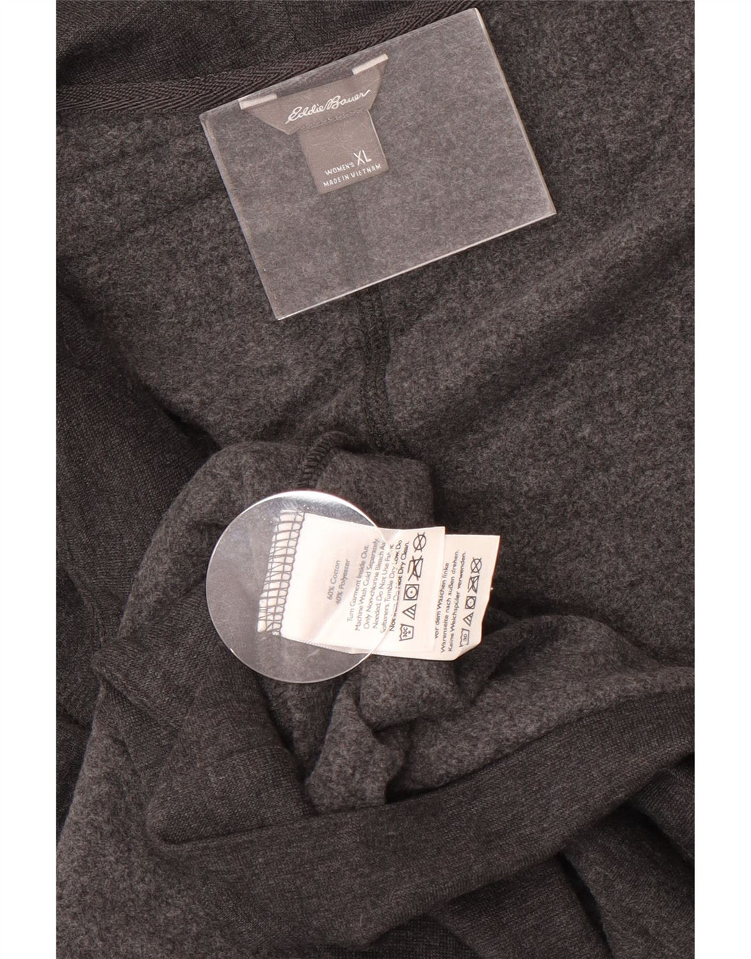 Eddie Bauer ženski preveliki dugi otvoreni džemper UK 18 XL sivi