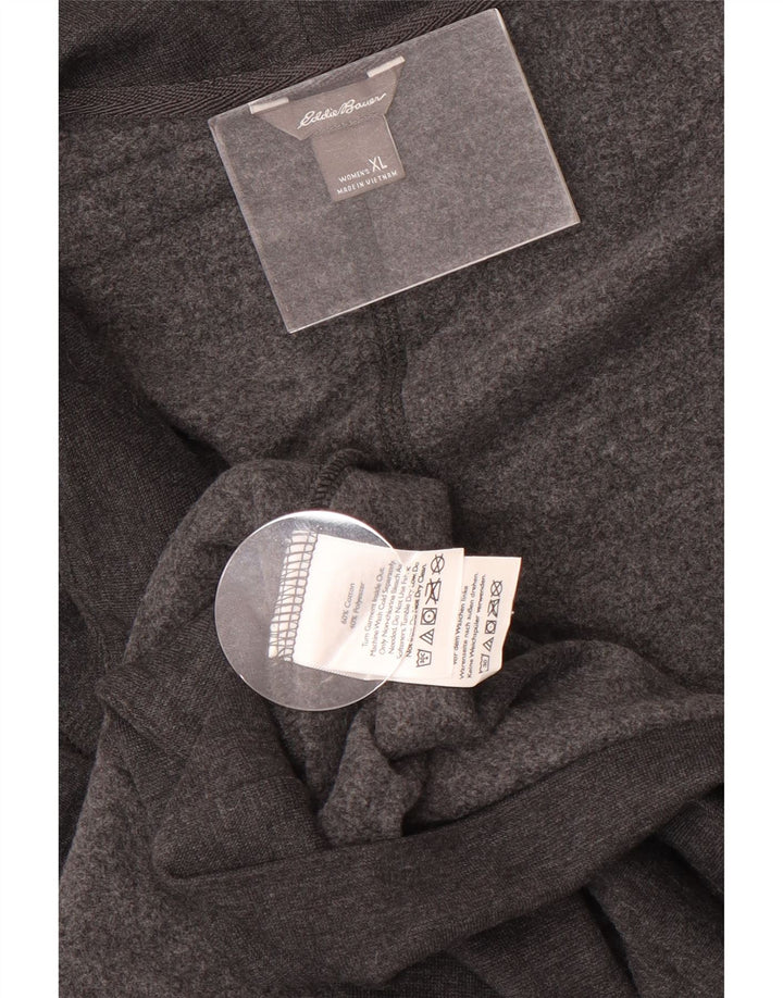 Eddie Bauer ženski preveliki dugi otvoreni džemper UK 18 XL sivi