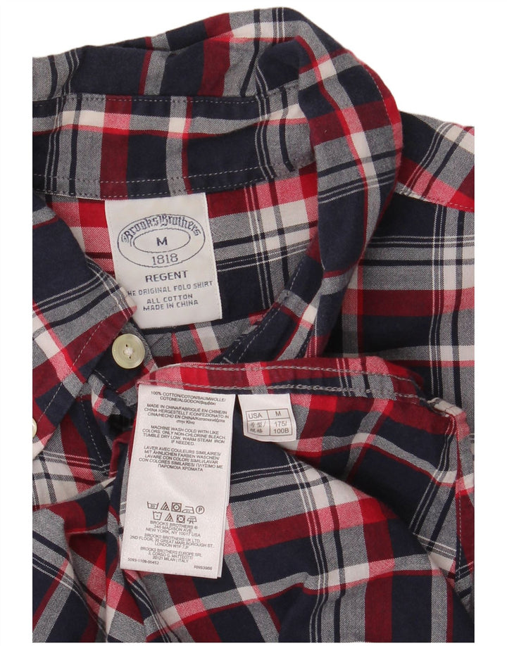 Brooks Brothers muška Regent košulja kratkih rukava srednje tamnoplava karirana