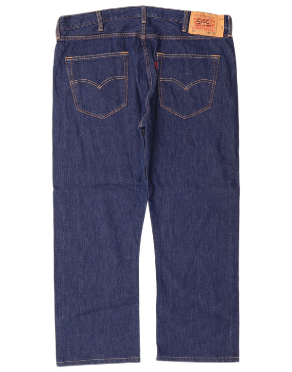 LEVI'S muške 501 ravne traperice W38 L27 plavi pamuk