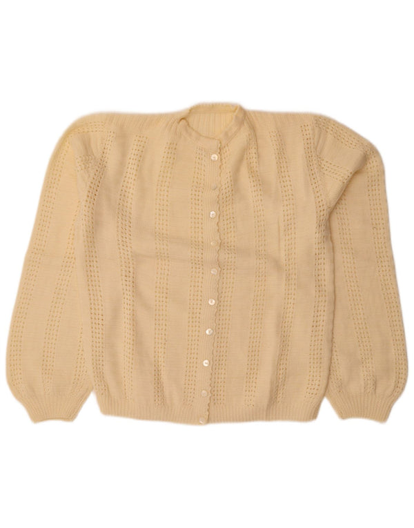 Vintage ženski kardigan pulover UK 14 Large Off White