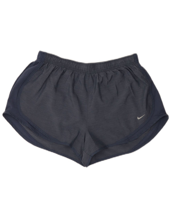 Nike Ženske Dri Fit Sportske Kratke Hlače UK 18 XL Mornarsko Plavi Flecked Poliester