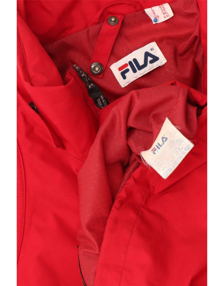 Fila muška kišna jakna IT 52 XL crvena poliamidna sportska
