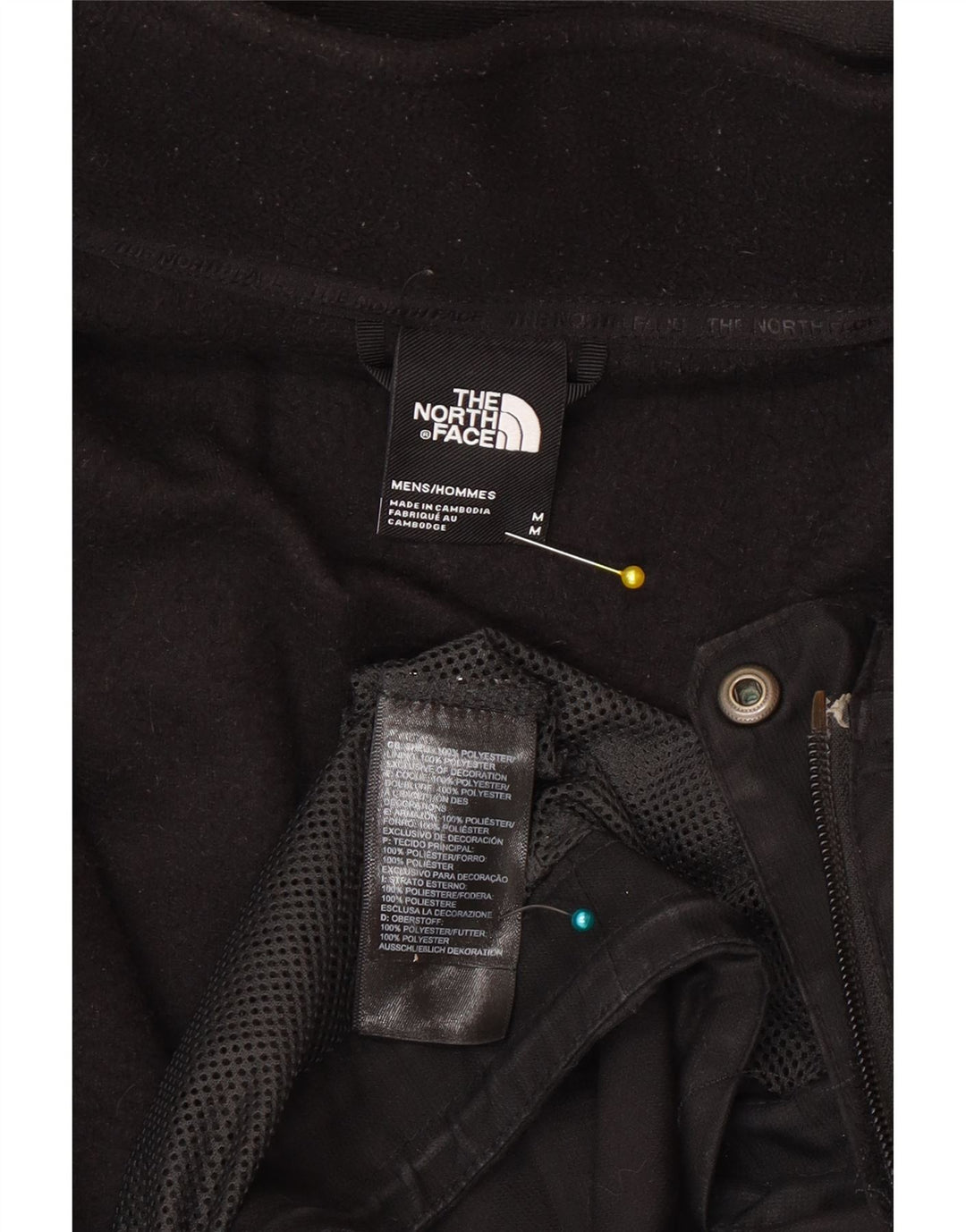 The North Face muška vjetrovka s kapuljačom UK 38 srednji crni poliester