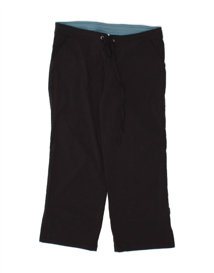 PRANA Womens Tracksuit Trousers UK 14 Medium Black Vintage Prana and Second-Hand Prana from Messina Hembry 