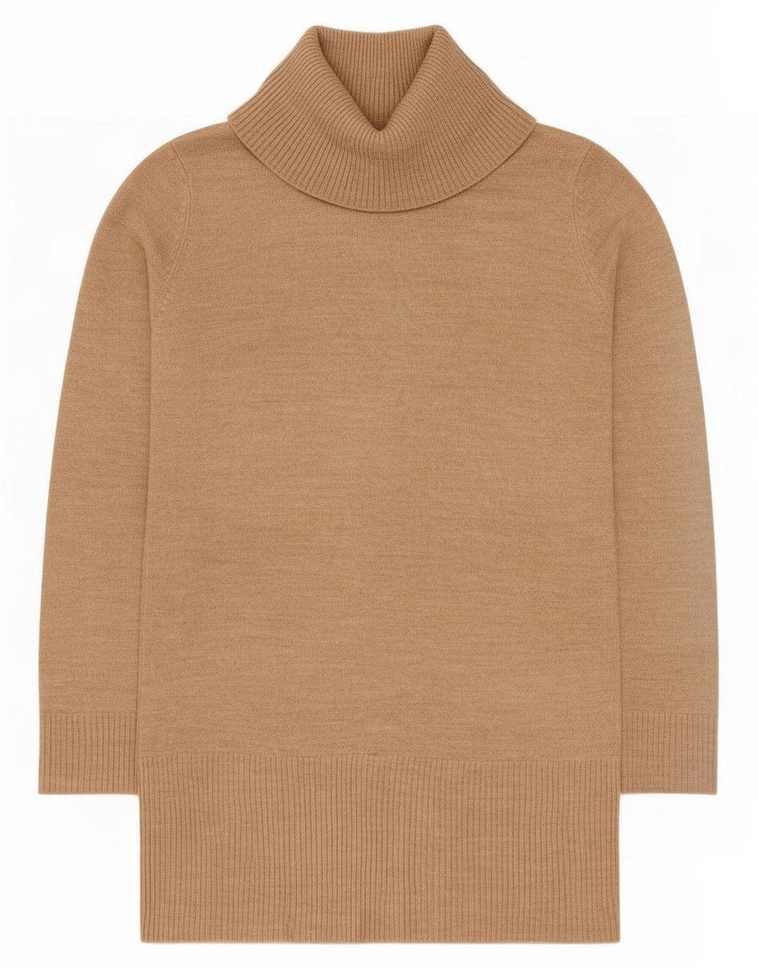Marks & Spencer ženski džemper s dugim rol izrezom UK 8 Small Beige