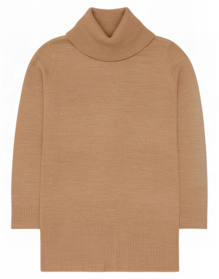 Marks & Spencer ženski džemper s dugim rol izrezom UK 8 Small Beige
