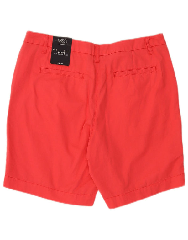 Marks & Spencer ženske chino kratke hlače UK 12 srednje W32 ružičasti pamuk