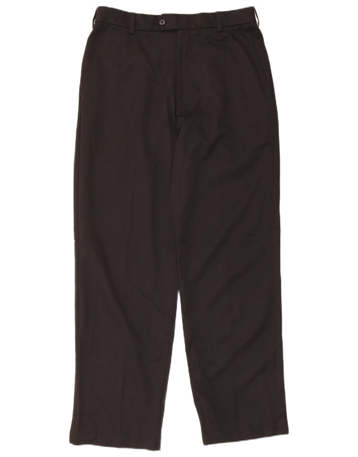 Izod muške hlače ravnog odijela za golf W32 L32 crni poliester