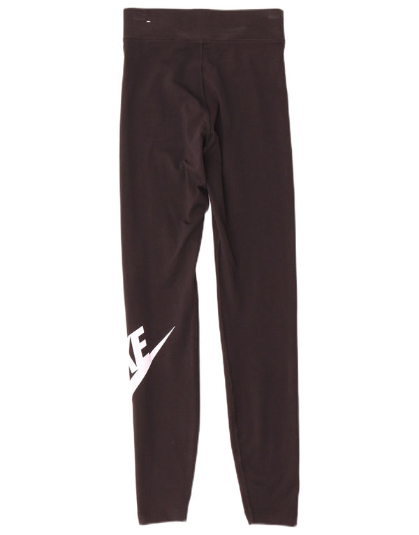 Nike ženske grafičke tajice UK 6 XS crne