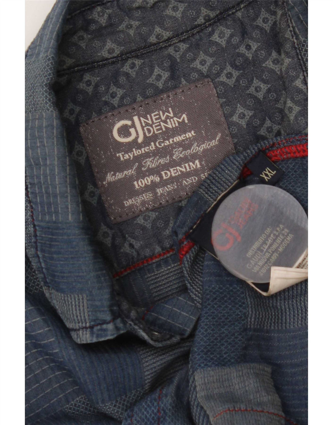 Gaudi muška košulja 2XL plavi patchwork pamuk