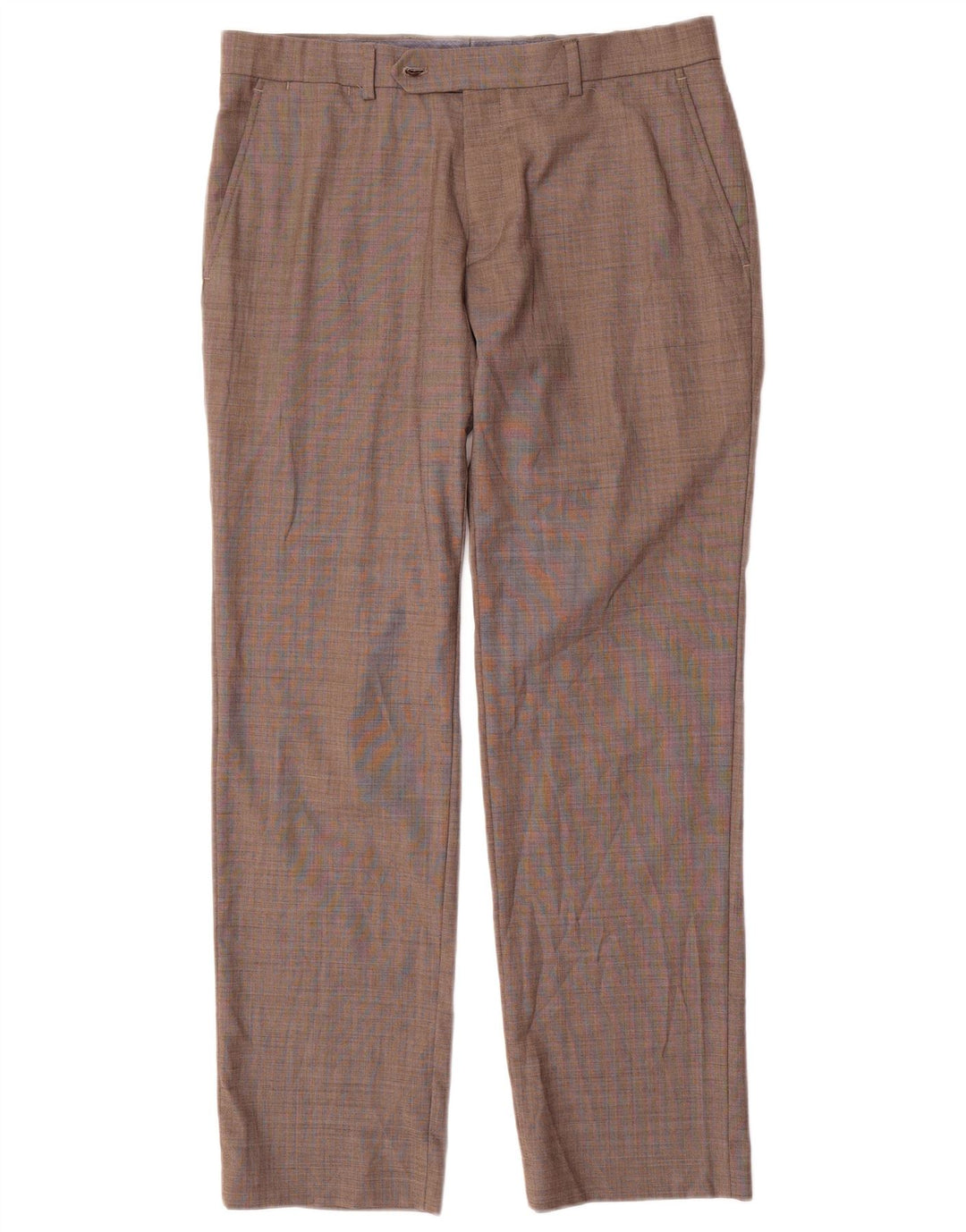 TOMMY HILFIGER Muške hlače ravnog odijela W35 L30 sivi poliester